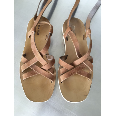 MIU MIU Gladiator sandals - Pre-loved Designer Second Hand | LUXURYLOVE