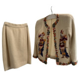 Rare vintage costume, combination of skirt and blazer