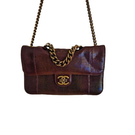 CHANEL Double Flap Bag in Bordeaux mit Zertifikat