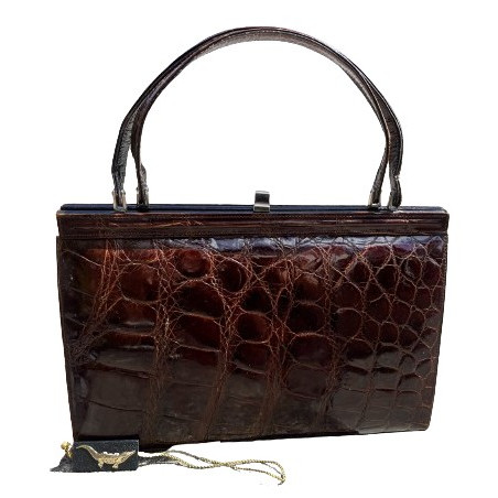 VINTAGE Handbag crocodile heirloom! - Pre-loved Designer Second Hand | LUXURYLOVE