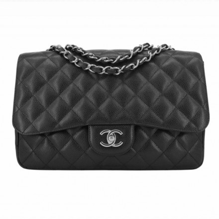 CHANEL Jumbo Classic Single Flap Bag Caviar schwarz NEU Pre-owned Designer Secondhand Luxurylove