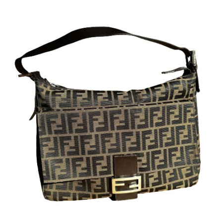 FENDI Mamma Bag Zucca vintage Schultertasche braun Pre-owned Designer Secondhand Luxurylove