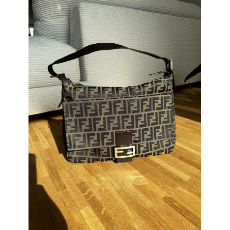 FENDI Mamma Bag Zucca vintage Schultertasche braun Pre-owned Designer Secondhand Luxurylove
