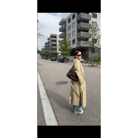 FENDI Mamma Bag Zucca vintage Schultertasche braun Pre-owned Designer Secondhand Luxurylove