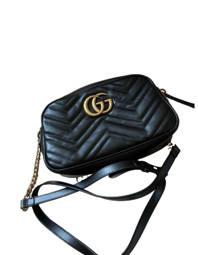 GUCCI Small GG Marmont shoulder bag in matelasse - Pre-loved Designer Second Hand | LUXURYLOVE
