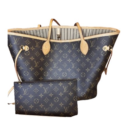 LOUIS VUITTON Neverfull MM Monogram Shopping Tote Bag Pre-owned Designer Secondhand Luxurylove