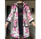 DSQUARED2 Mantel Print pink 38 Pre-owned Designer Secondhand Luxurylove