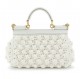 DOLCE & GABBANA Miss Sicily Croched Raffia Bag small