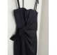 DOLCE & GABBANA Cocktailkleid Nadelstreifen schwarz 36 Pre-owned Designer Secondhand Luxurylove