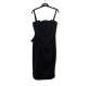 DOLCE & GABBANA Cocktailkleid Nadelstreifen schwarz 36 Pre-owned Designer Secondhand Luxurylove