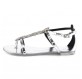 GUISEPPE ZANOTTI Sandalen Strass silber metallic 39 NEU Pre-owned Designer Secondhand Luxurylove