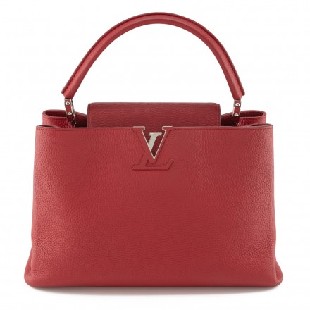 LOUIS VUITTON Capucines MM Handtasche rot Pre-owned Designer Secondhand Luxurylove