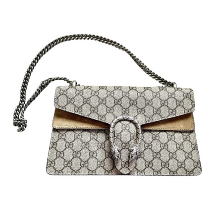 GUCCI Dionysus GG Supreme small beige Pre-owned Designer Secondhand Luxurylove