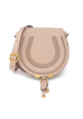 CHLOÉ Marcie Crossbody Bag small nomad beige Pre-owned Designer Secondhand Luxurylove