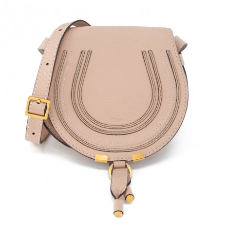 CHLOÉ Marcie Crossbody Bag small nomad beige Pre-owned Designer Secondhand Luxurylove