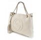 GUCCI Soho Tassel Tote Bag medium creme NEU Pre-owned Designer Secondhand Luxurylove