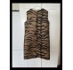 CAROLINA HERRERA Seidenkleid Tigermuster braun M Pre-owned Designer Secondhand Luxurylove