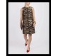 CAROLINA HERRERA Seidenkleid Tigermuster braun M Pre-owned Designer Secondhand Luxurylove