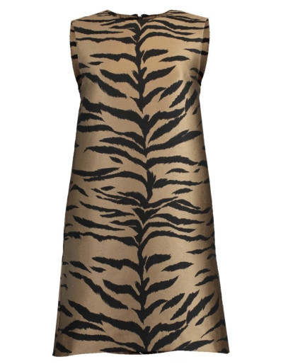 CAROLINA HERRERA Dress with tiger pattern - Pre-loved Designer Second Hand | LUXURYLOVE