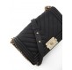 CHANEL Boy Bag medium schwarz Pre-owned Designer Secondhand Luxurylove