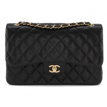 CHANEL Classic Timeless Double Jumbo Flap Bag Caviar schwarz 2022 NEU Pre-owned Designer Secondhand Luxurylove