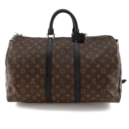 LOUIS VUITTON Keepall 45 Bandoulière Monogram Macassar M56711 - Pre-loved Designer Second Hand | LUXURYLOVE