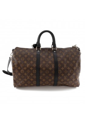 LOUIS VUITTON Keepall 45 Bandoulère Monogram Macassar Pre-owned Designer Secondhand Luxurylove