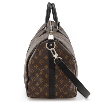LOUIS VUITTON Keepall 45 Bandoulière Monogram Macassar M56711 - Pre-loved Designer Second Hand | LUXURYLOVE