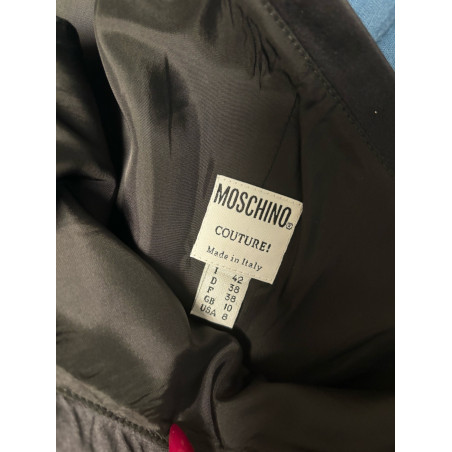 MOSCHINO COUTURE Asymmetrisches Kleid schwarz 38 Pre-owned Designer Secondhand Luxurylove