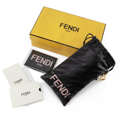 FENDI Sonnenbrille First Crystal FE4075US gold Pre-owned Designer Secondhand Luxurylove