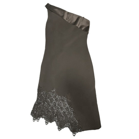 MOSCHINO COUTURE Asymmetrisches Kleid schwarz 38 Pre-owned Designer Secondhand Luxurylove