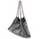 STELLA MCCARTNEY Falabella Tote Bag mit Nieten Limited Edition grau Pre-owned Designer Secondhand Luxurylove