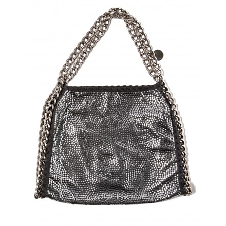 STELLA MCCARTNEY Falabella Tote Bag mit Nieten Limited Edition grau Pre-owned Designer Secondhand Luxurylove