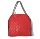 STELLA MCCARTNEY Falabella Quilted Padded Tote Bag Shaggy Deer rot Pre-owned Designer Secondhand Luxurylove