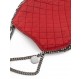 STELLA MCCARTNEY Falabella Quilted Padded Tote Bag Shaggy Deer rot Pre-owned Designer Secondhand Luxurylove