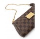 LOUIS VUITTON Eva Pochette Crossbody Bag Damier Ebene braun Pre-owned Designer Secondhand Luxurylove