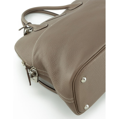 HERMÈS Bolide 35 Tasche Clemence 2006 taupe Pre-owned Designer Secondhand Luxurylove
