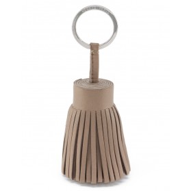 Carmen Bagcharm / Schlüsselanhänger Tassel Milo Lammleder taupe