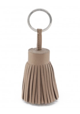 HERMÈS Carmen Bagcharm / Schlüsselanhänger Tassel Milo Lammleder taupe Pre-owned Designer Secondhand Luxurylove