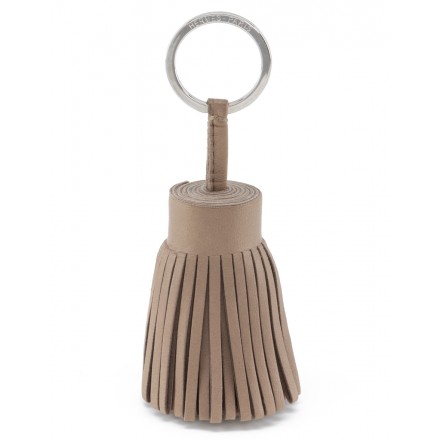 HERMÈS Carmen Bagcharm / Schlüsselanhänger Tassel Milo Lammleder taupe Pre-owned Designer Secondhand Luxurylove