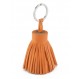 HERMÈS Carmen Bagcharm / Schlüsselanhänger Tassel Milo Lammleder taupe orange Pre-owned Designer Secondhand Luxurylove