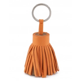 Carmen Bagcharm / Schlüsselanhänger Tassel Milo Lammleder taupe