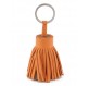 HERMÈS Carmen Bagcharm / Schlüsselanhänger Tassel Milo Lammleder taupe orange Pre-owned Designer Secondhand Luxurylove