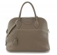 HERMÈS Bolide 35 Tasche Clemence 2006 taupe Pre-owned Designer Secondhand Luxurylove