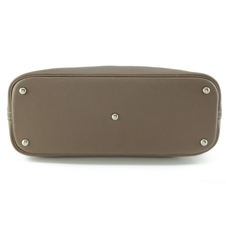 HERMÈS Bolide 35 Tasche Clemence 2006 taupe Pre-owned Designer Secondhand Luxurylove