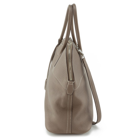 HERMÈS Bolide 35 Tasche Clemence 2006 taupe Pre-owned Designer Secondhand Luxurylove
