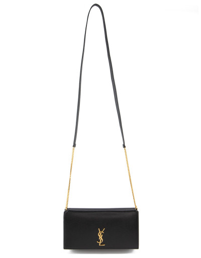 SAINT LAURENT Cassandre crossbody cell phone case - Pre-loved Designer Second Hand | LUXURYLOVE