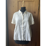100% linen chip blouse