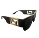 VERSACE Sonnenbrille Greca schwarz Pre-owned Designer Secondhand Luxurylove