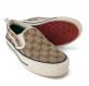 GUCCI Tennis 1977 Slip-On Sneakers GG Supreme beige 37 Pre-owned Designer Secondhand Luxurylove